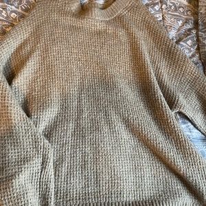 American eagle tan sweater very soft and comfortable!!